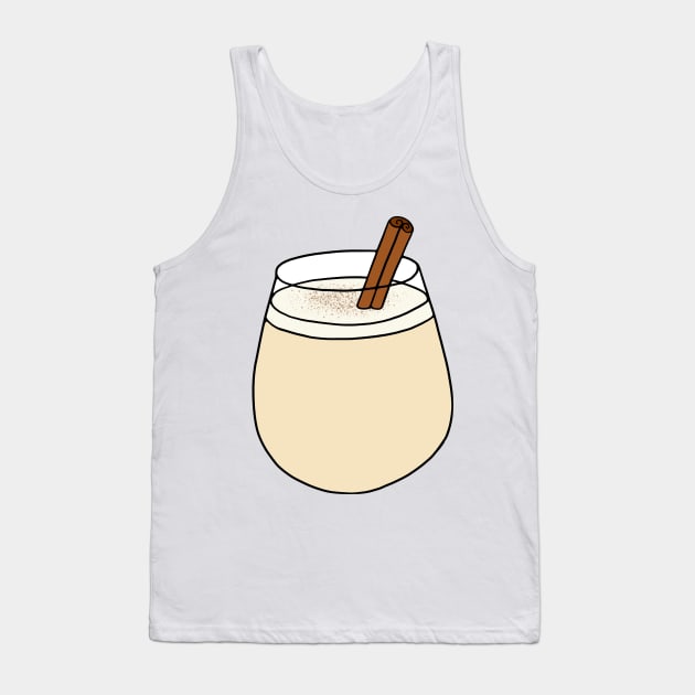 Eggnog Holiday Cocktail Tank Top by murialbezanson